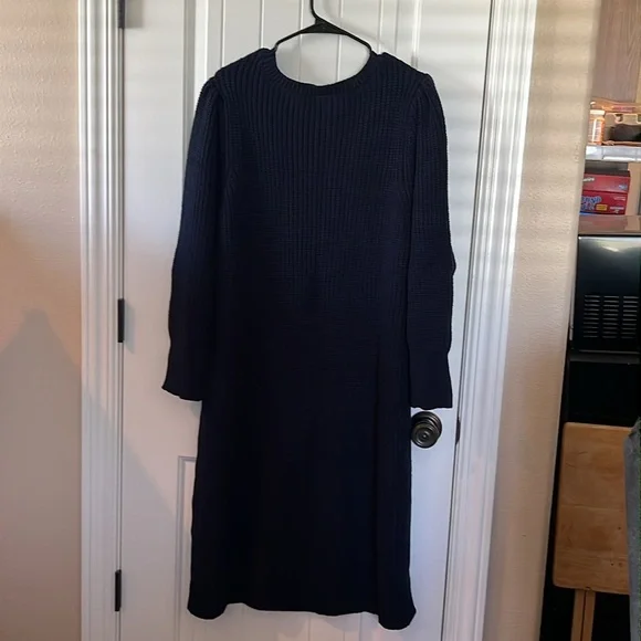 Blue Knit Dress - Picture 3 of 7